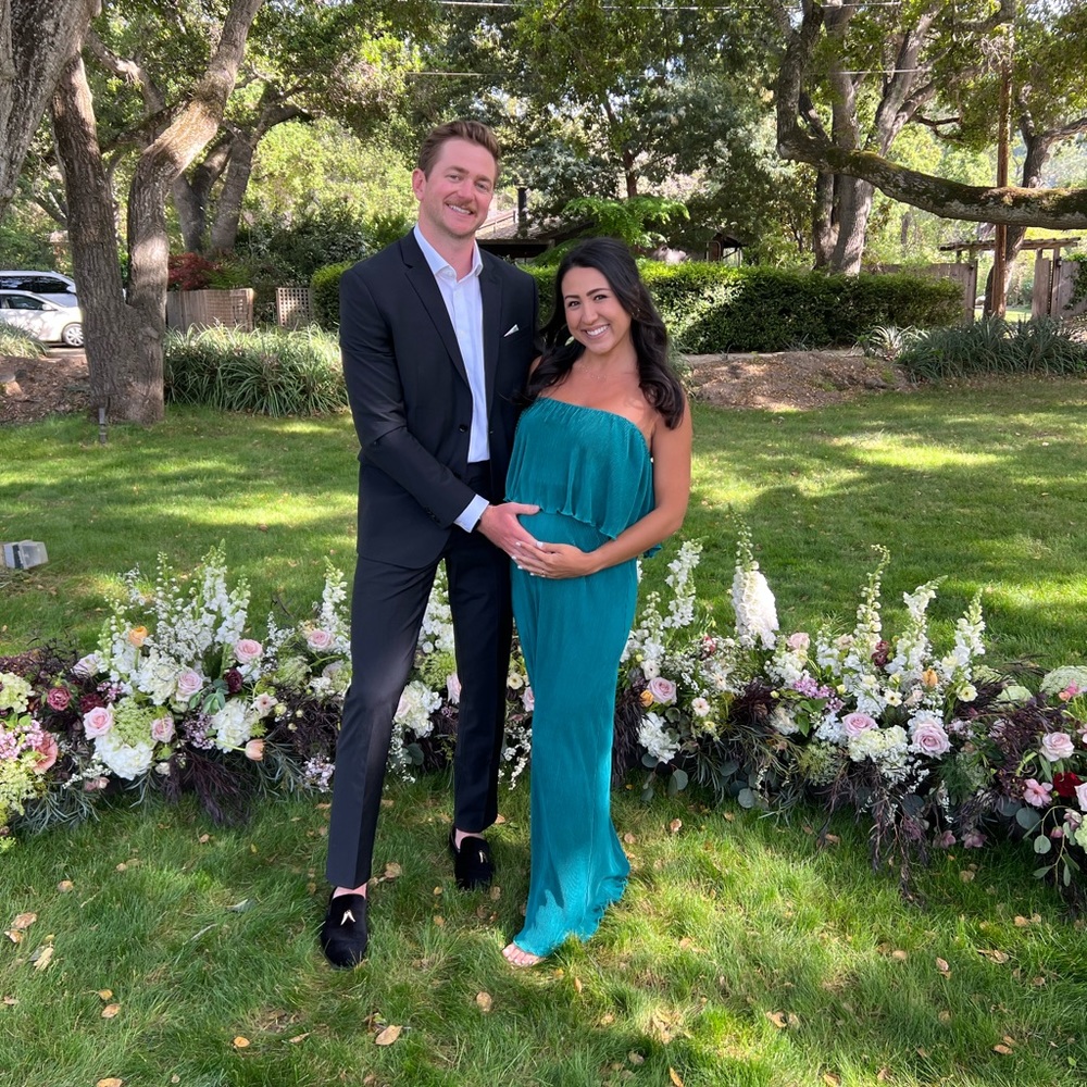 Pink Blush Wedding Long Emerald Dress - S - Brand New condition